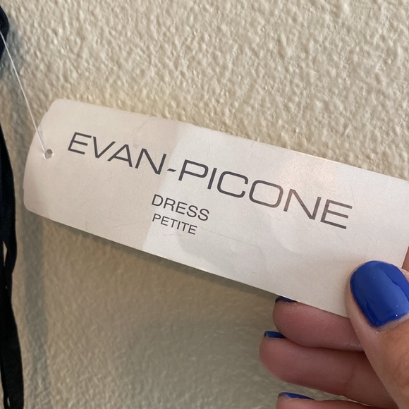 Evan Picone 10 Petite Black Dress - Picture 5 of 8